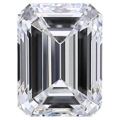 Timeless 0,91ct Double Excellent Ideal Cut Emerald Cut Diamond - certifié GIA