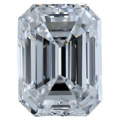 Intemporel Diamant taille émeraude idéale de 0,98 ct - certifié GIA