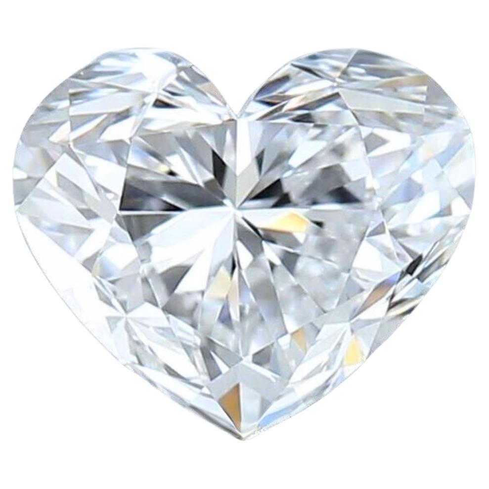 Timeless 1.00ct Ideal Cut Heart-Shaped Diamond - GIA Certified For Sale