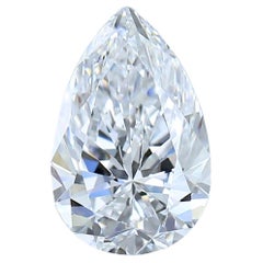 Timeless 1.01ct Double Excellent Ideal Cut Pear-Shaped Diamond - GIA Certified