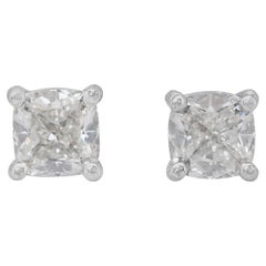 Timeless 1.06ct Diamonds Stud Earrings in 18k White Gold - IGI Certified