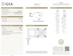 Timeless 1.20ct Ideal Cut Square Diamond - GIA Certified
