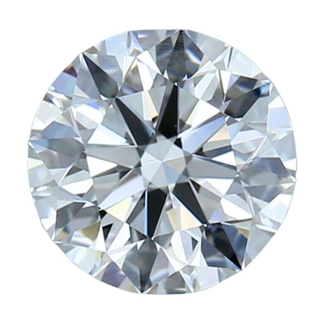 Diamante rotondo senza tempo con taglio ideale triplo eccellente da 1,22ct - Certificato GIA in vendita 2