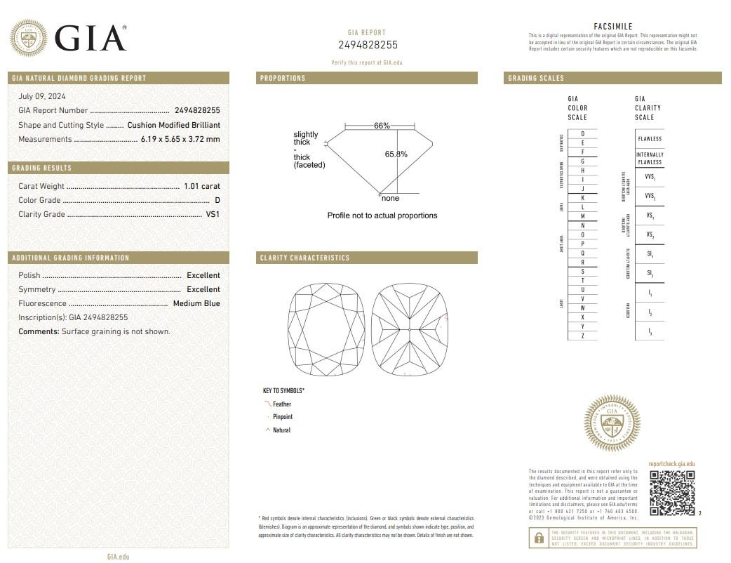 Donna Anello senza tempo con doppio diamante eccellente taglio ideale da 1,36 carati in oro giallo 18 ct. in vendita
