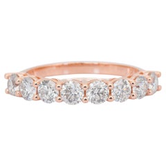 Timeless 1.45ct Diamonds Ring in 18k Rose Gold - IGI Certified