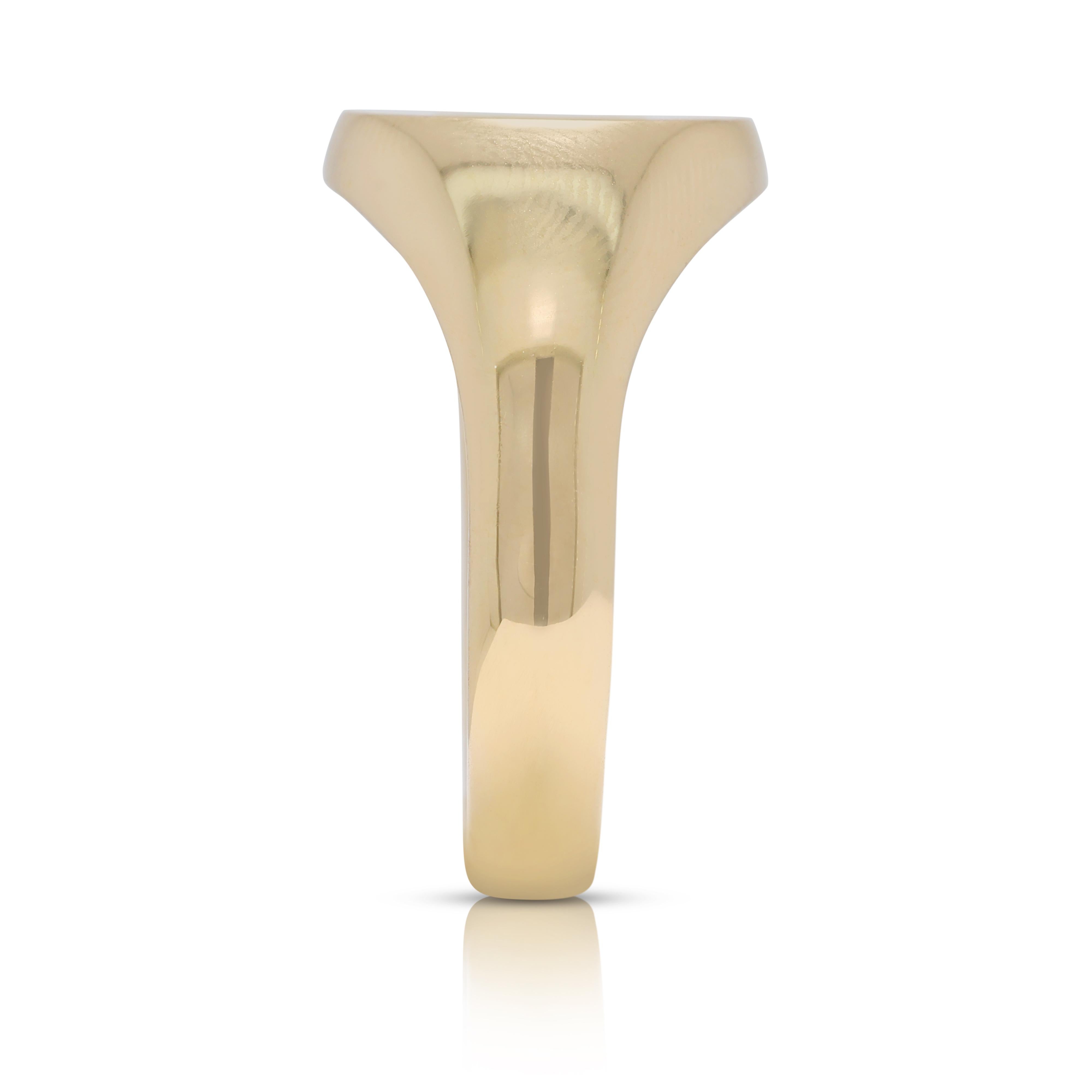 Zeitloser 14,76g Siegelring aus 18k Gelbgold im Angebot 2
