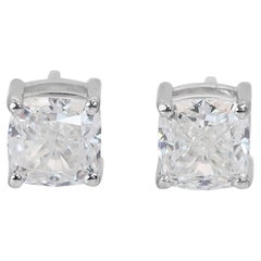 Timeless 1.80ct Double Excellent Ideal Cut Diamonds Stud Earrings