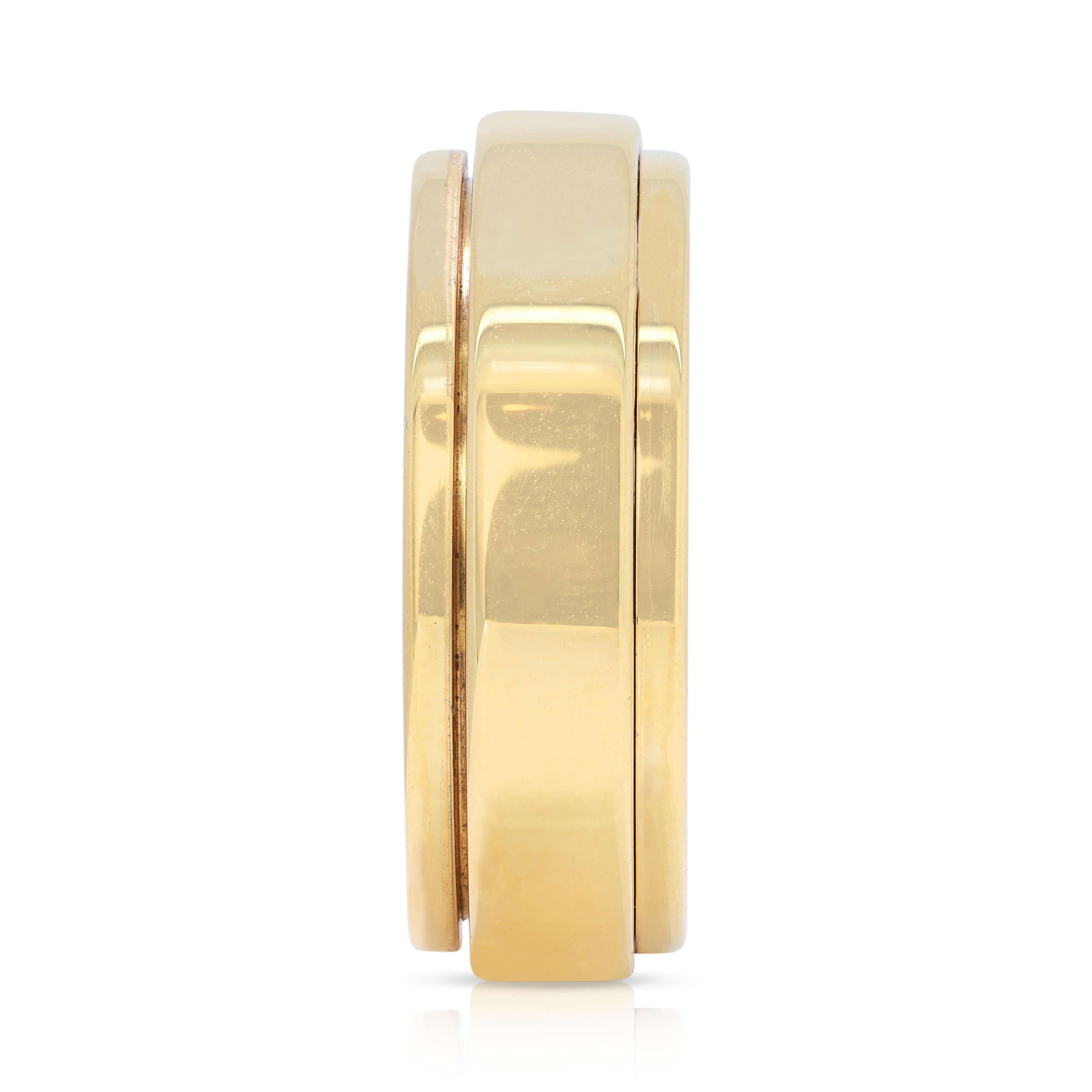 Timeless 18K Yellow Gold Band Ring For Sale 2