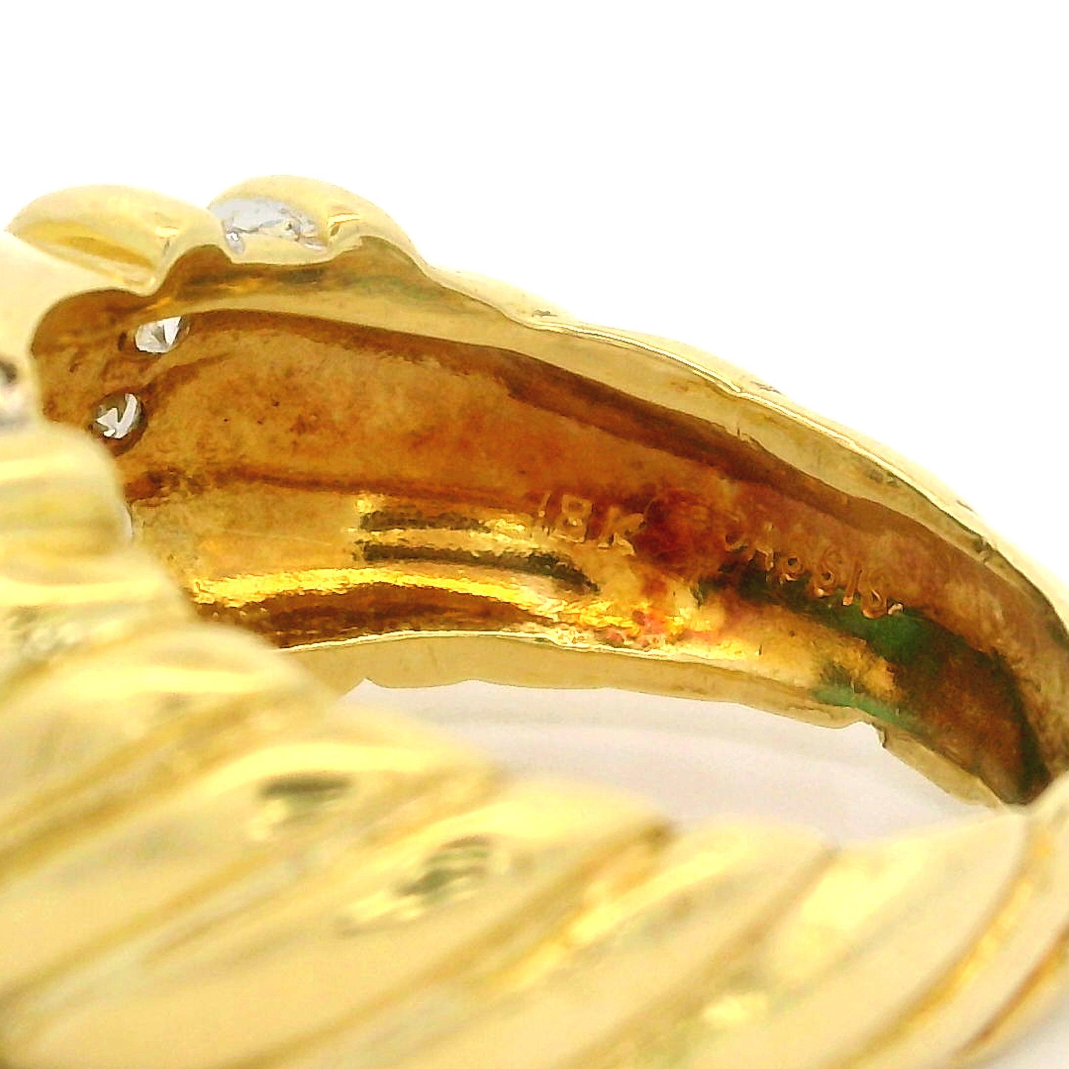 Timeless Bague en or jaune 18 carats GIA 3.05ctw Cabochon Emeraude Diamant Câble Torsadé 6