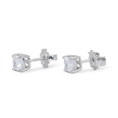 Timeless 2.07ct Double Excellent Ideal Cut Diamonds Stud Earrings- GIA Certified