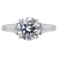 Timeless 2.50ct Triple Excellent Ideal Cut Diamonds 3-Stone Ring