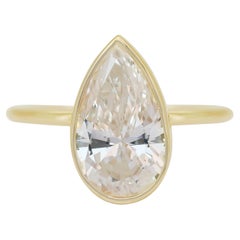 Zeitloser 3,10ct Diamant Solitär Ring in 18k Gelbgold - IGI zertifiziert
