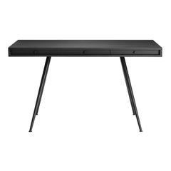 Timeless 1960s Inspired JFK Desk in Black Ash