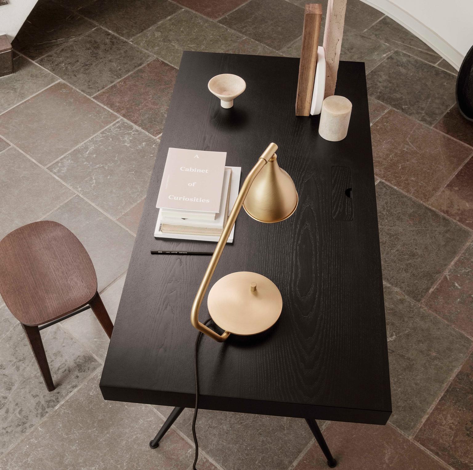 Timeless 1960s Inspired JFK Desk in Black Ash In New Condition For Sale In Copenhagen, DK