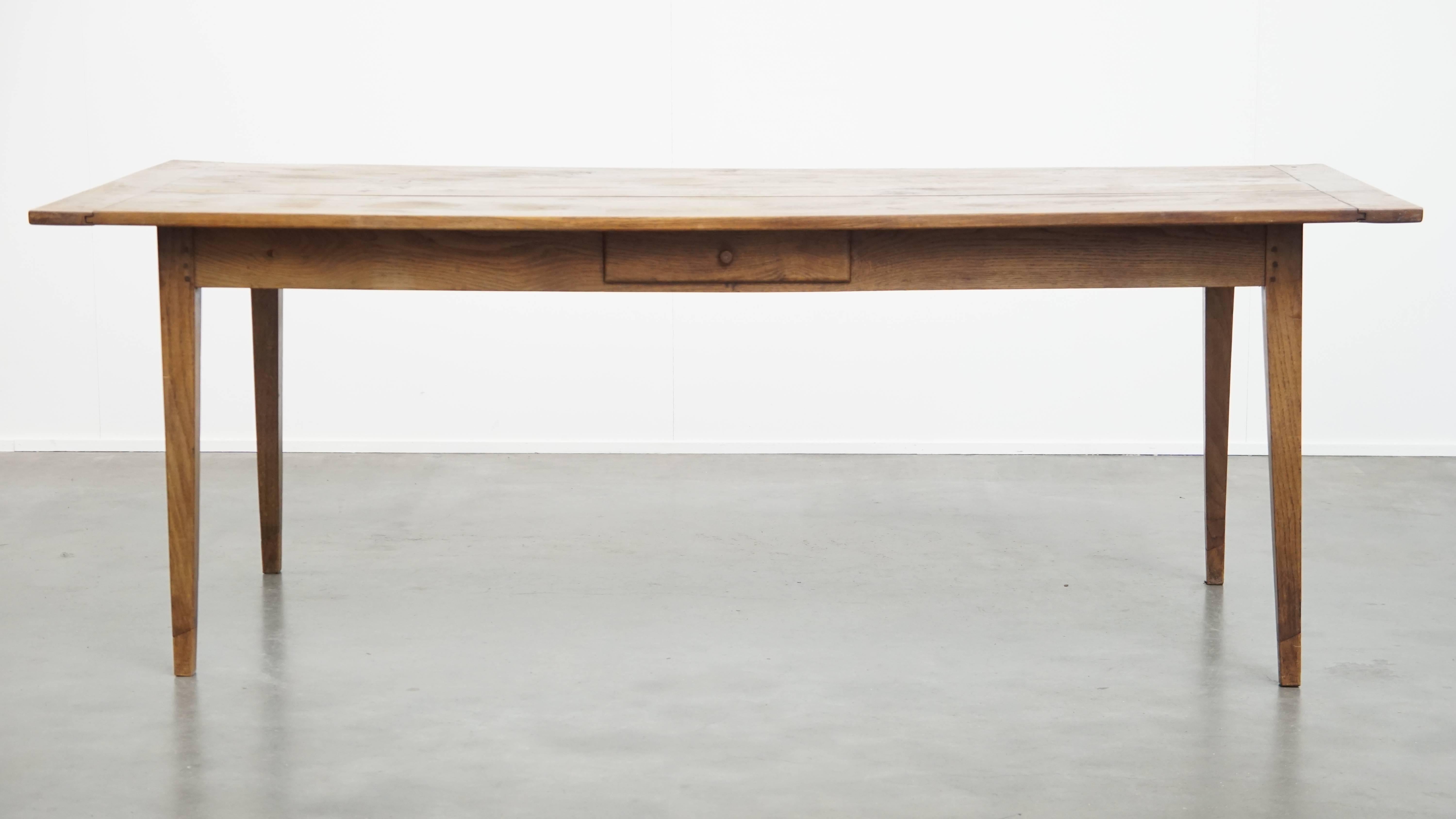 Hand-Crafted Timeless and Characterful Antique French Dining Table For Sale