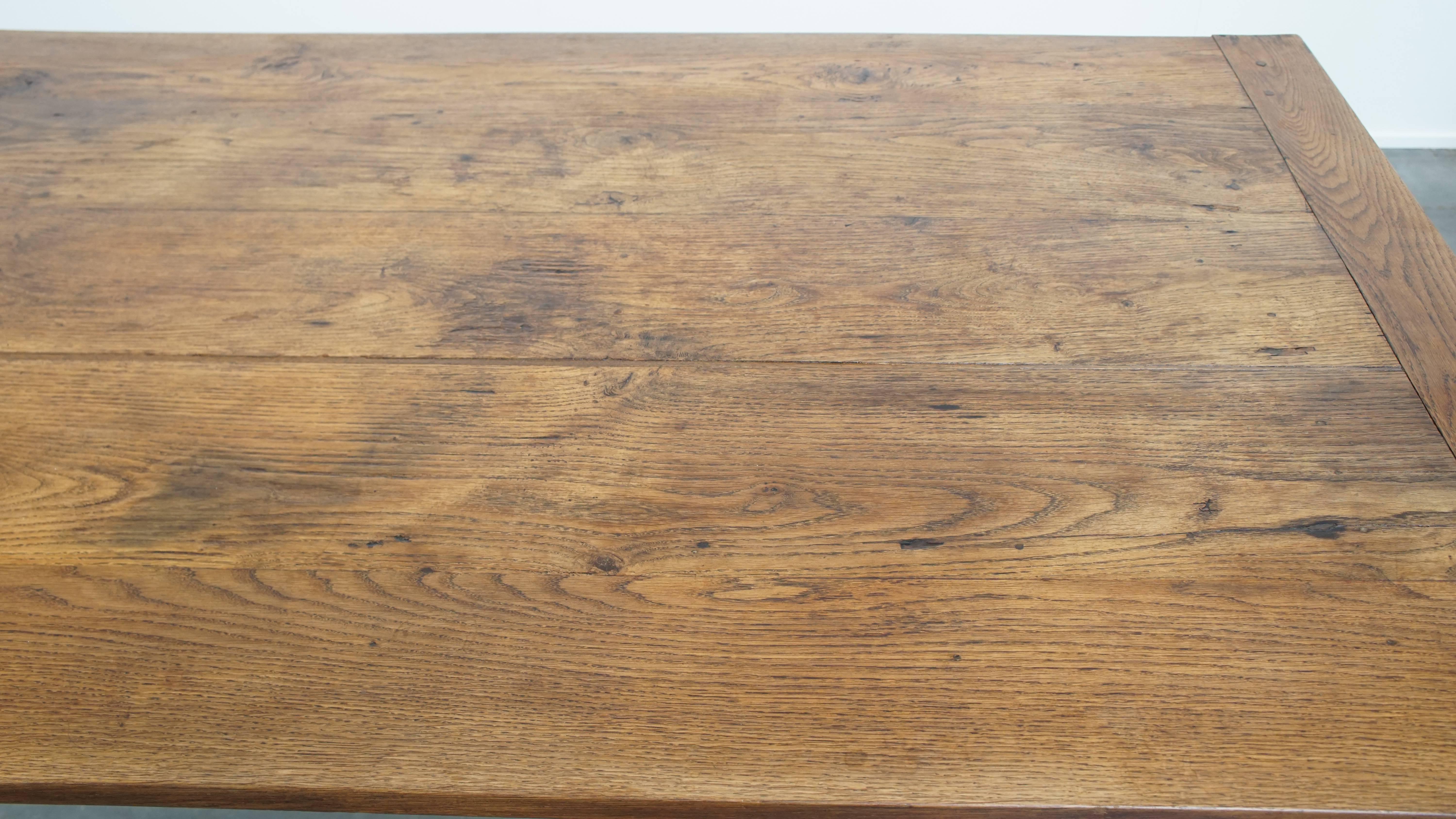 Wood Timeless and Characterful Antique French Dining Table For Sale