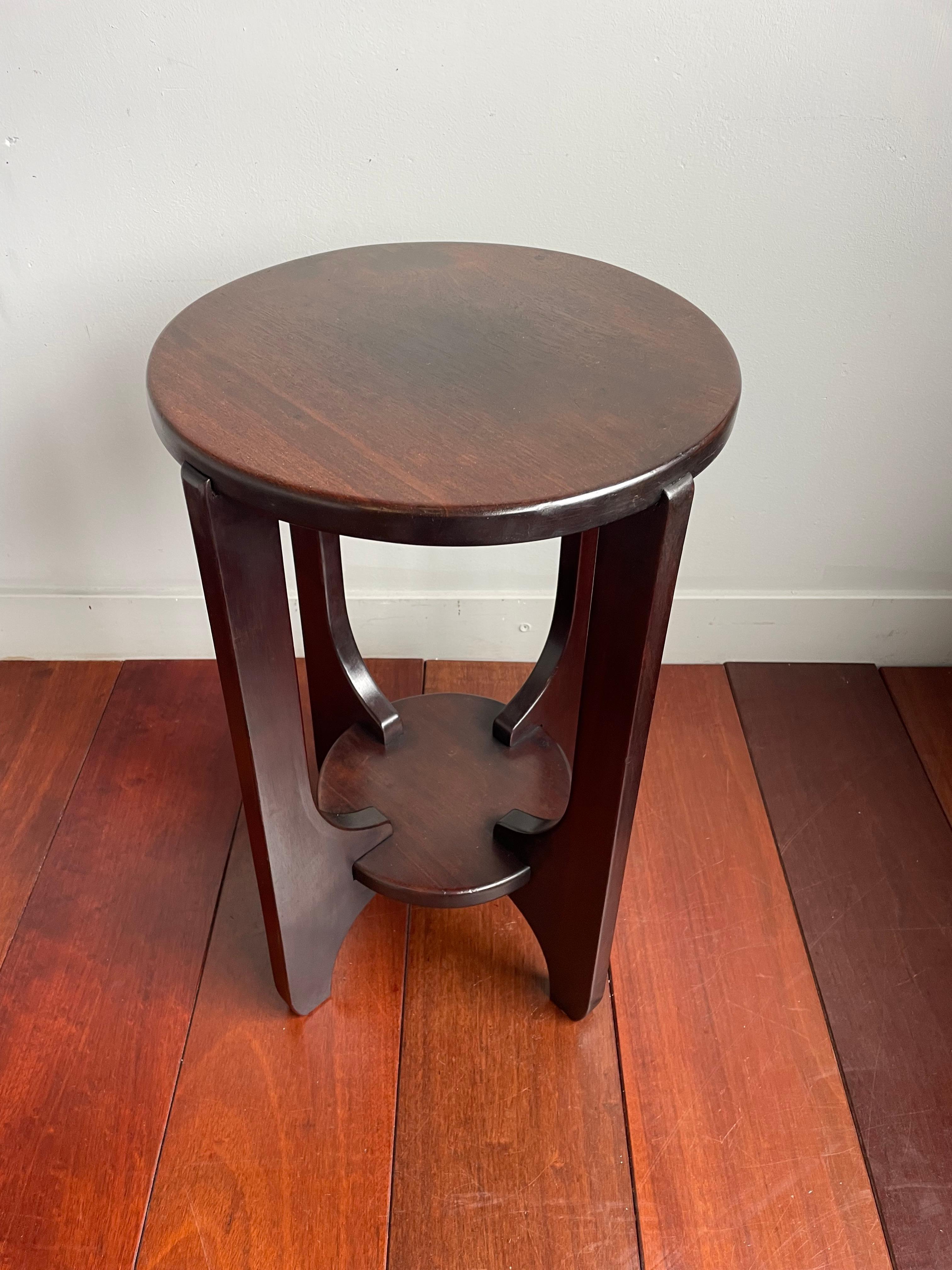 Early 1900s, multipurpose, Arts and Crafts table from Amsterdam.

In the early 1900s there were only very few designers in Amsterdam who were capable of creating these stunning, geometric and timeless designs. This entirely made of solid wood table