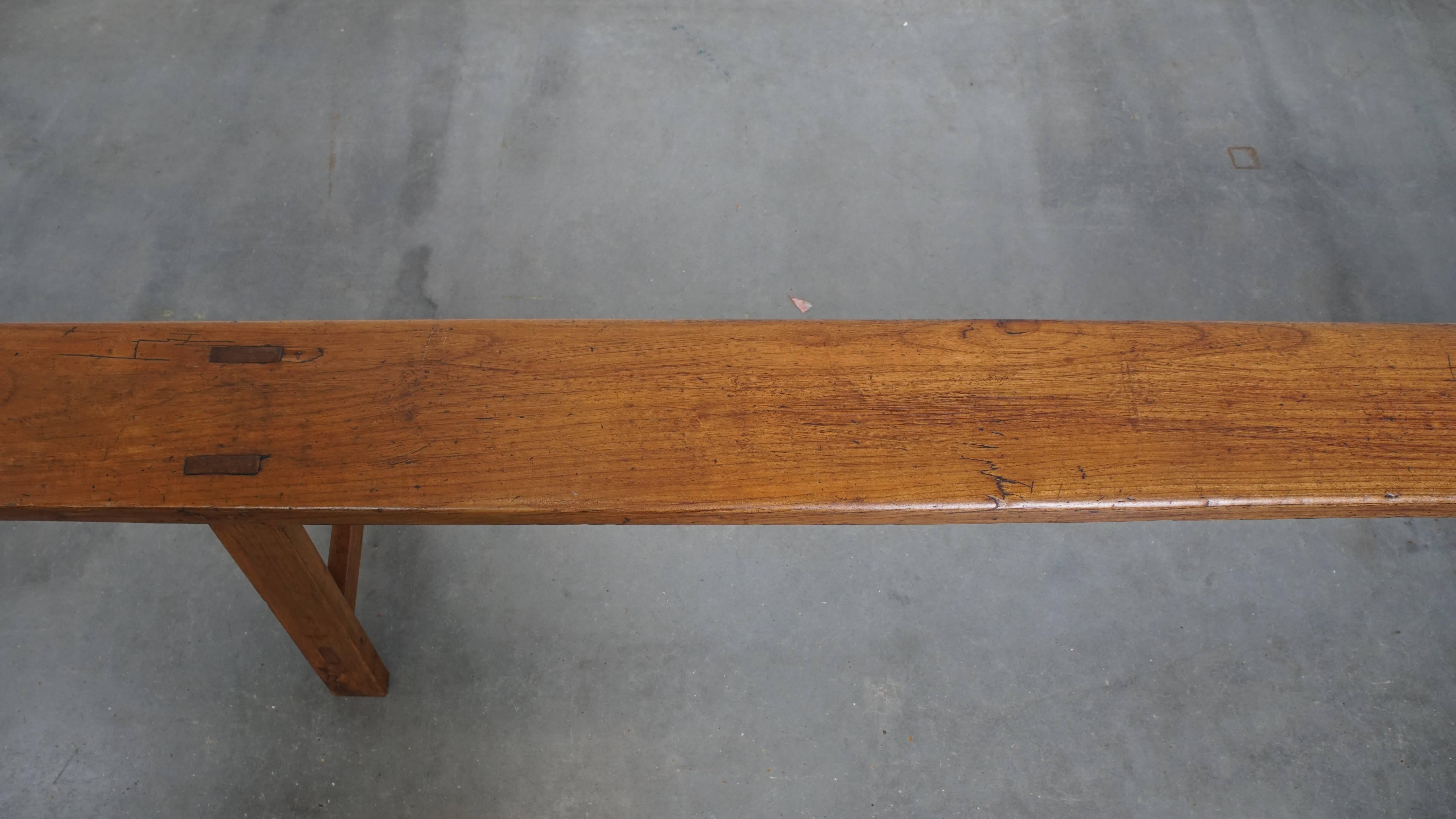 XIXe siècle Intemporel banc d'entrée / banc pour la table à manger Antique French en vente