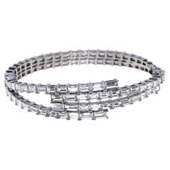 Bracciale con diamanti Baguette senza tempo