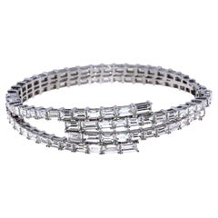 Zeitloser Baguette-Diamant-Armreif