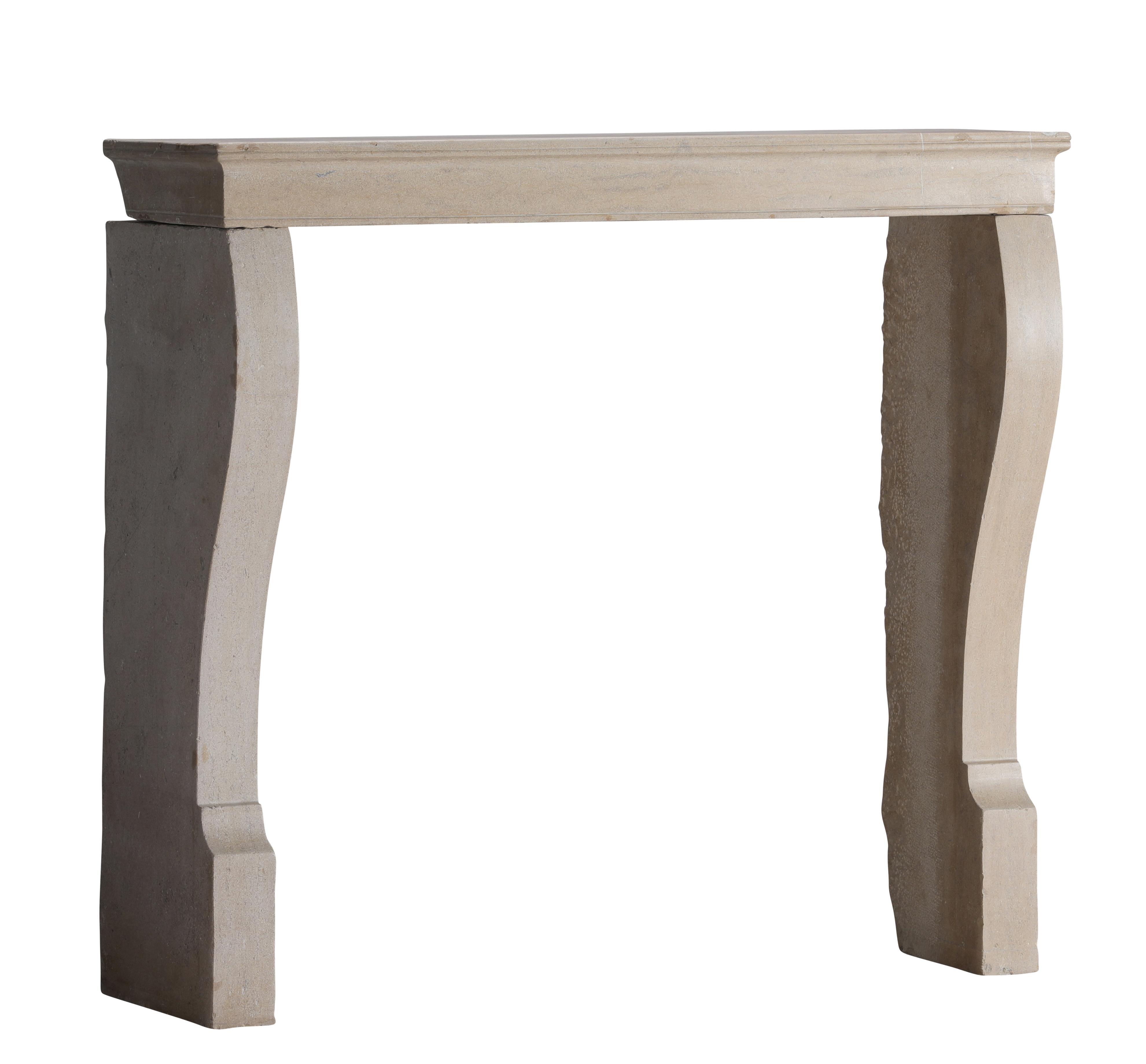 Timeless Beige Stone Surround for Modern, Minimalist and Wabi-Sabi Interiors For Sale 5