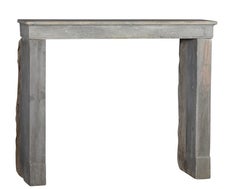 Cornice per camino vintage in pietra grigia bicolore senza tempo