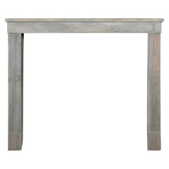 Timeless Bicolor Grey Stone Vintage Fireplace Surround