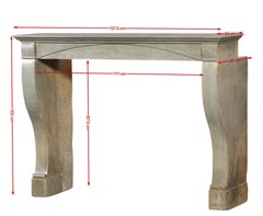 Timeless Bicolor Parisian Reclaimed Fireplace Surround Louis Philippe Style