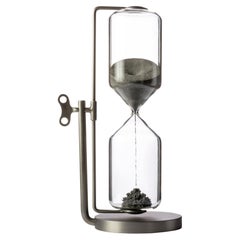 Timeless Hourglass Silver Sammlerstück Designobjekt