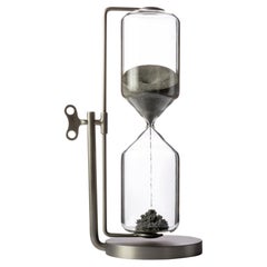 Reloj de arena intemporal Objeto de diseño coleccionable Edición de plata