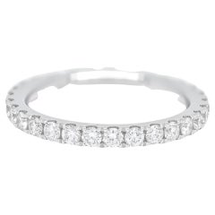 Timeless Brilliance: 1.11 Carat Diamond Eternity Ring in 18 Karat White Gold