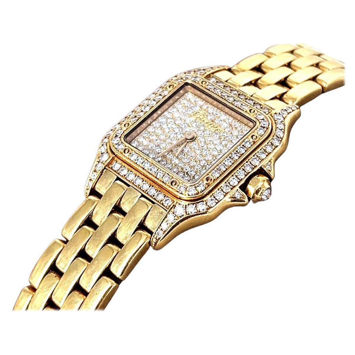 Timeless Brilliance: Cartier Panthère Women’s Watch in 18K Yellow Gold For Sale