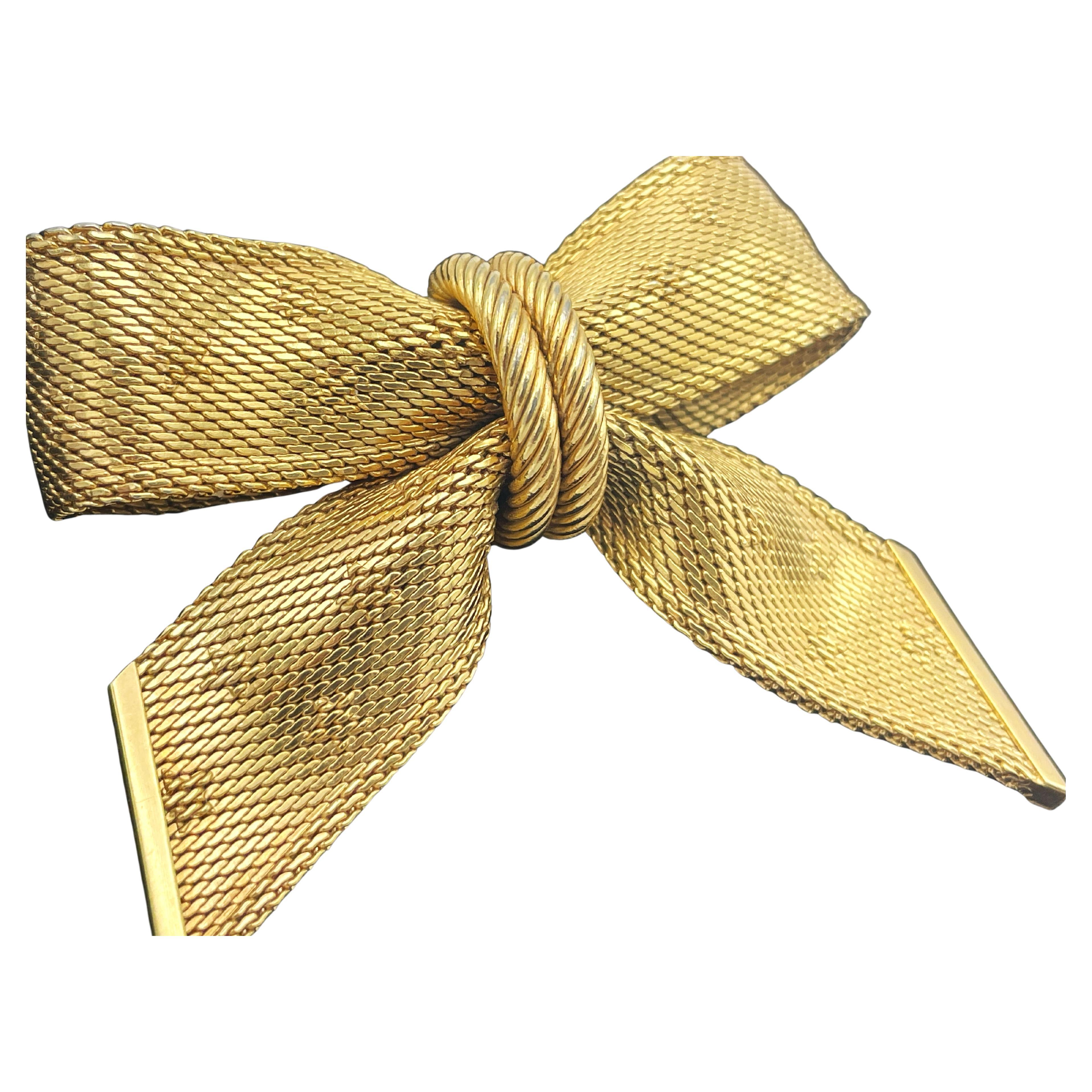 Timeless Brooch in the shape of a bow by Christian Dior, signed 1964 Germany