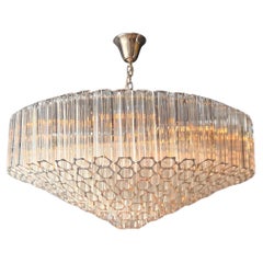 Timeless Ceiling Chandelier With Prisms Crystal Chandelier Cone Shape New Moderns