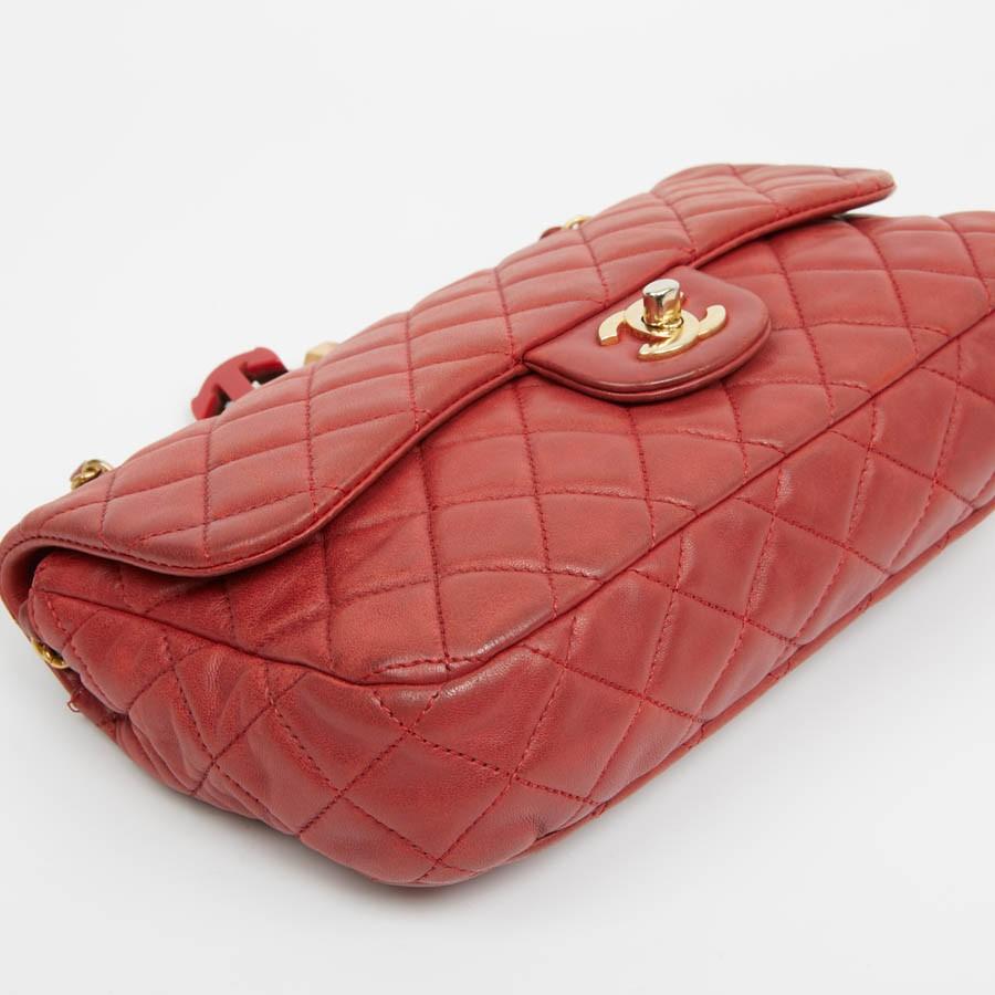 Women's Timeless Chanel Limited Edition Quilted Red Bag With Charms