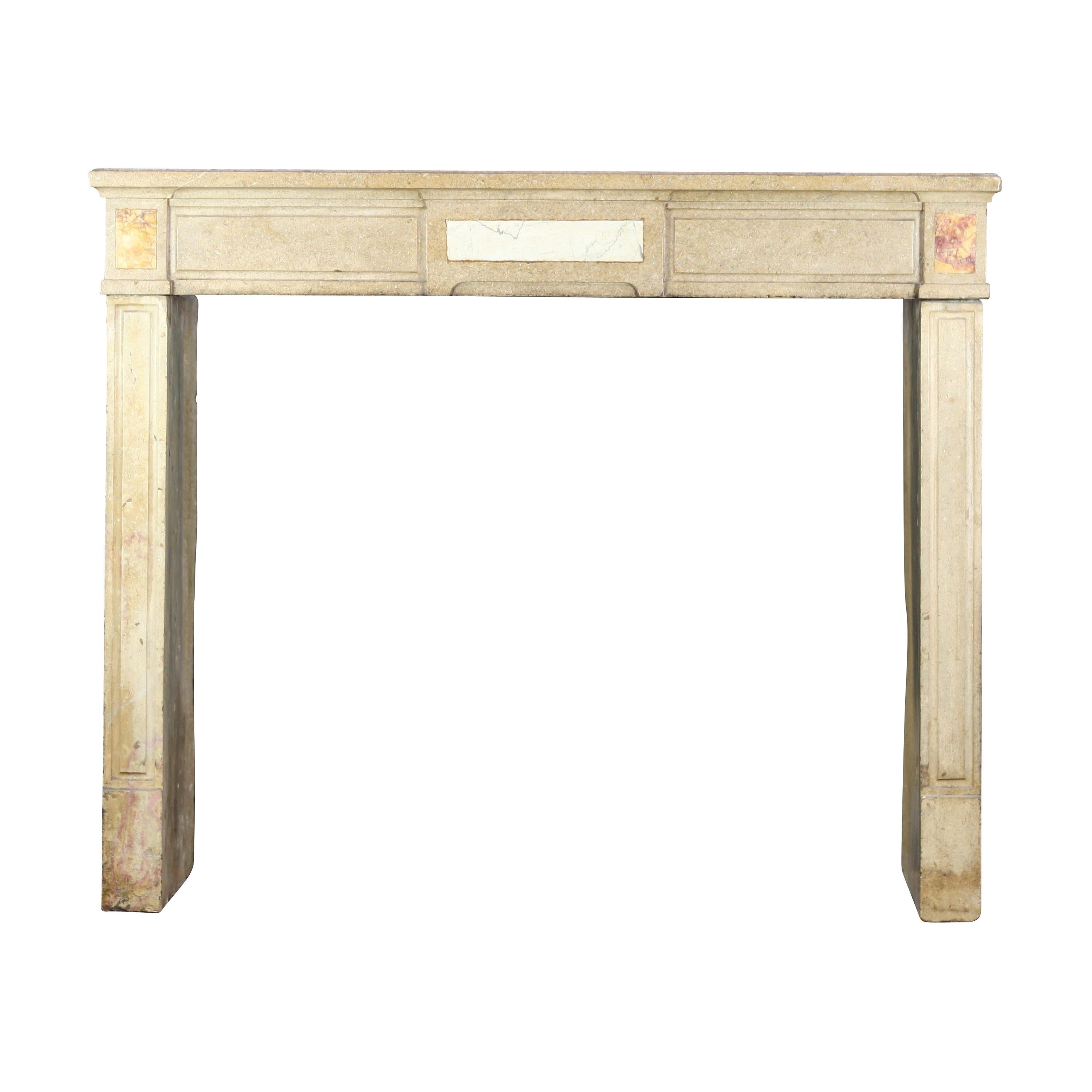 Timeless Chique Reclaimed French Fireplace Surround For Sale