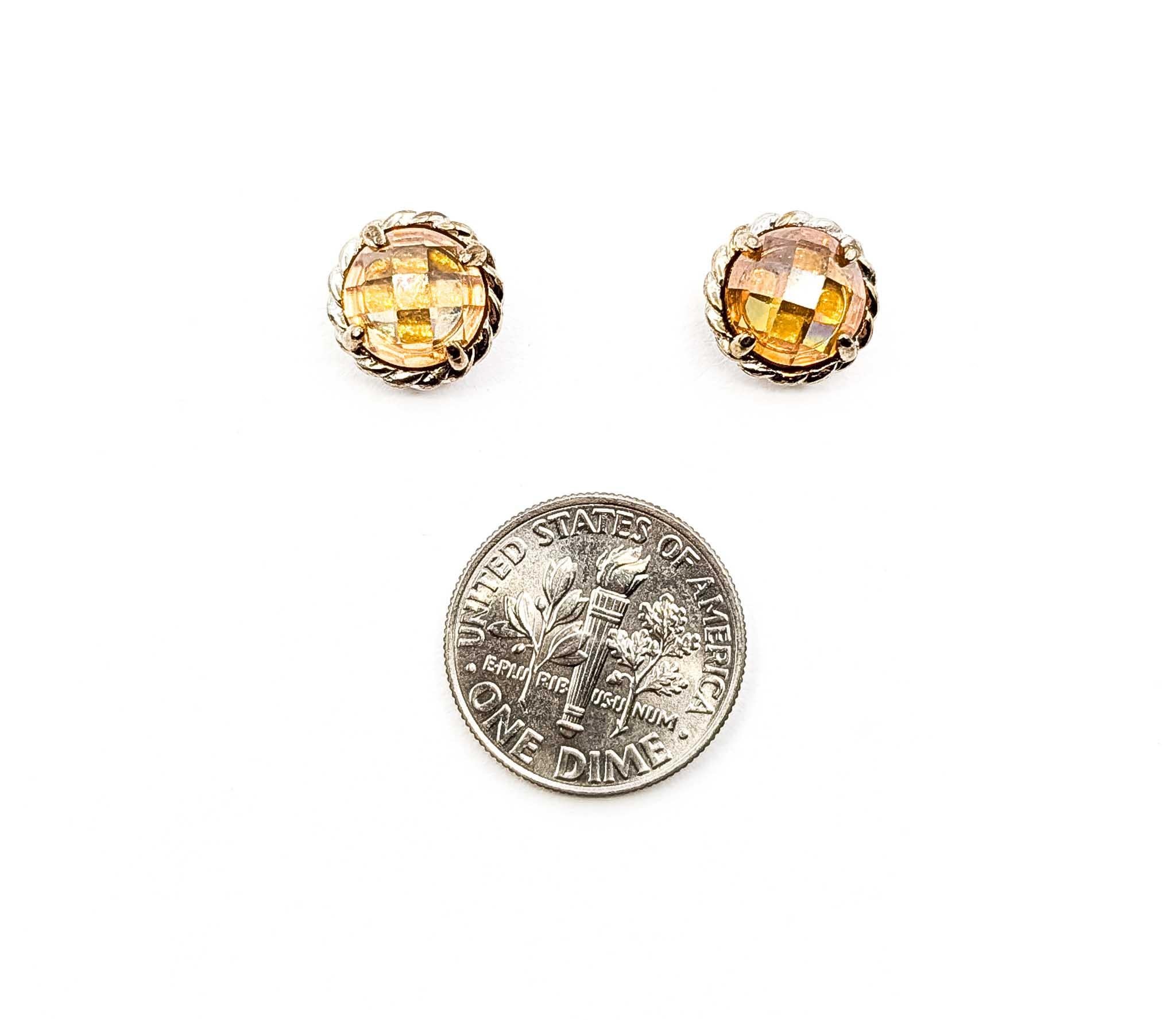Timeless Citrine Sterling Silver Earrings For Sale 1