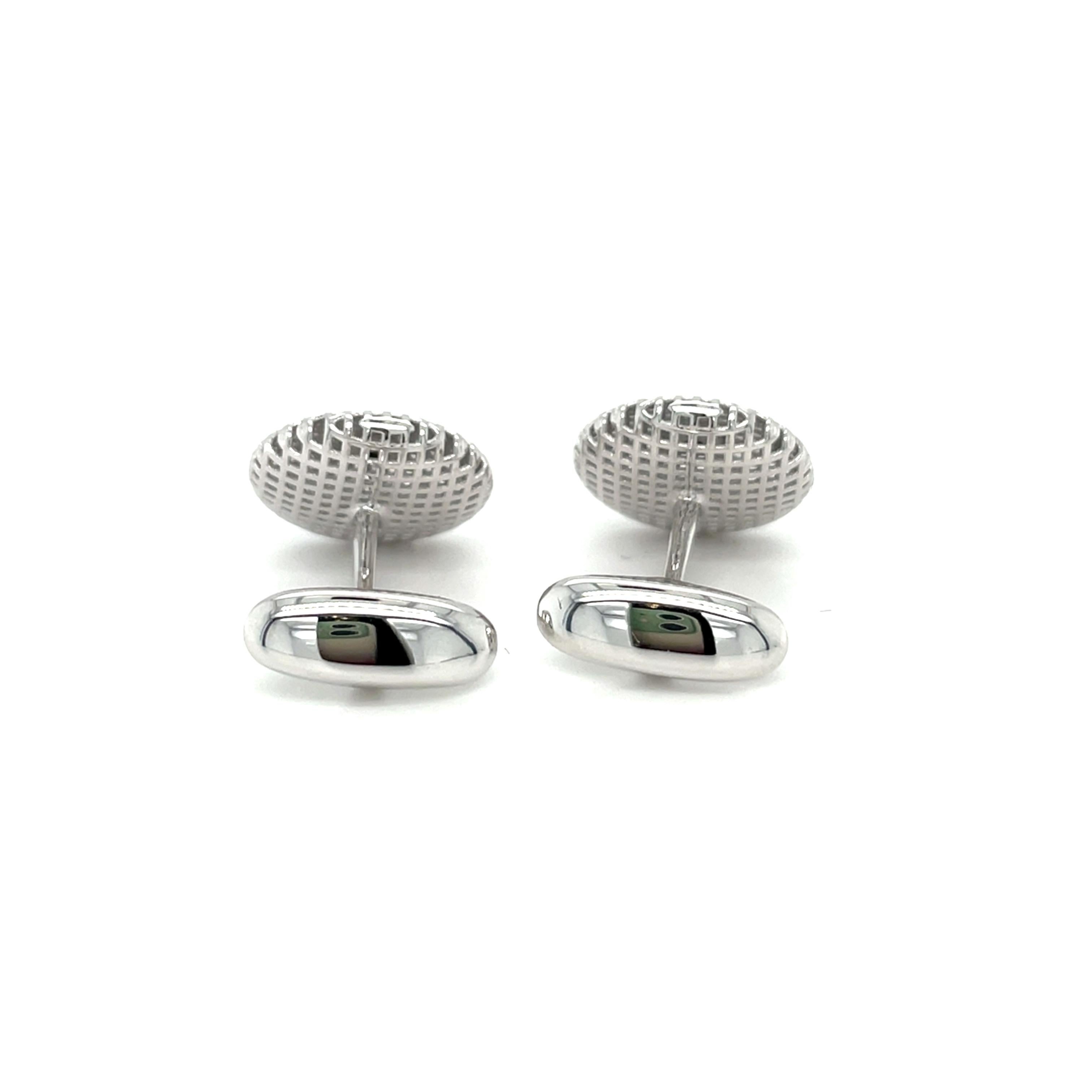 Contemporary Timeless Cufflinks Black Diamonds For Sale