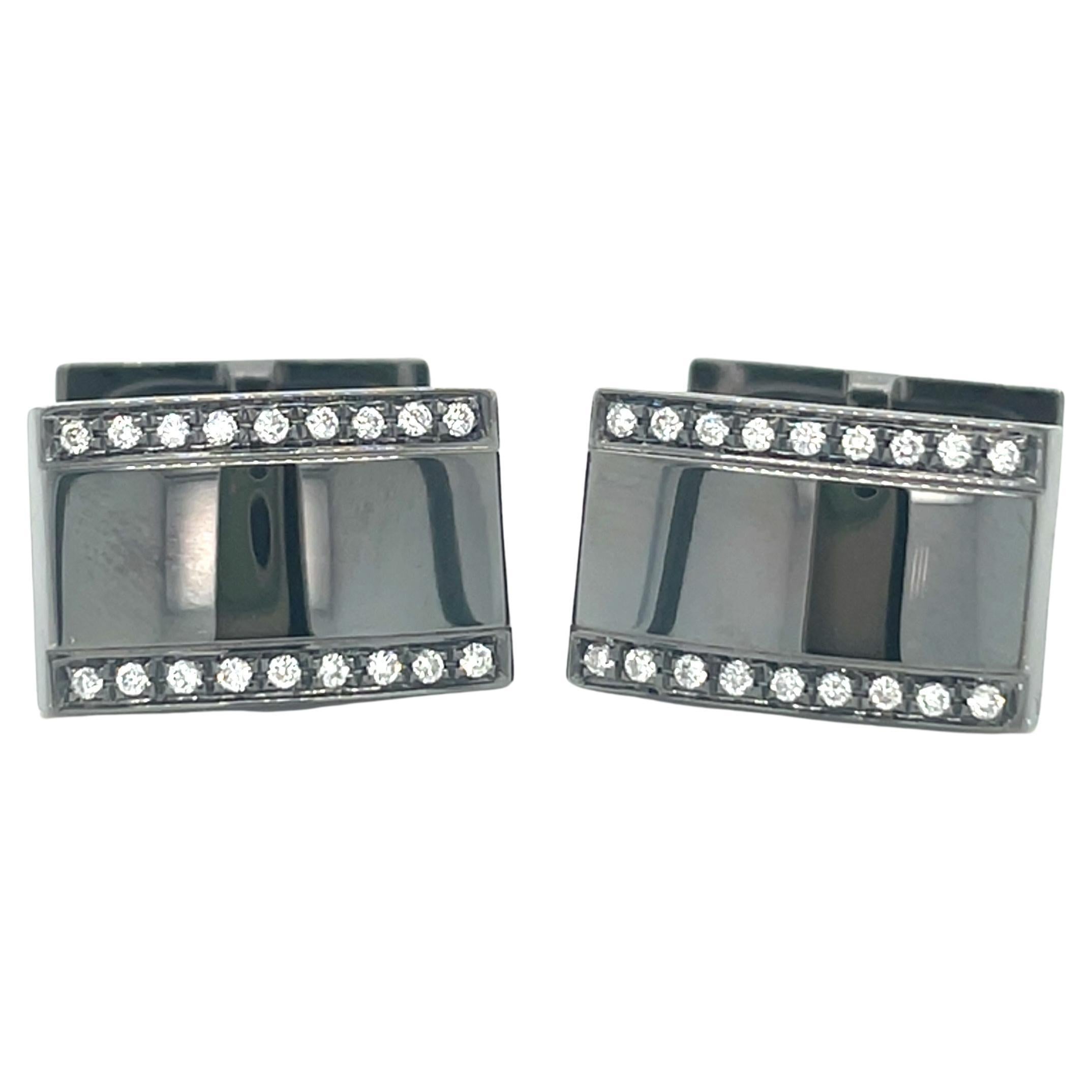 Timeless Cufflinks Black Rhodium For Sale