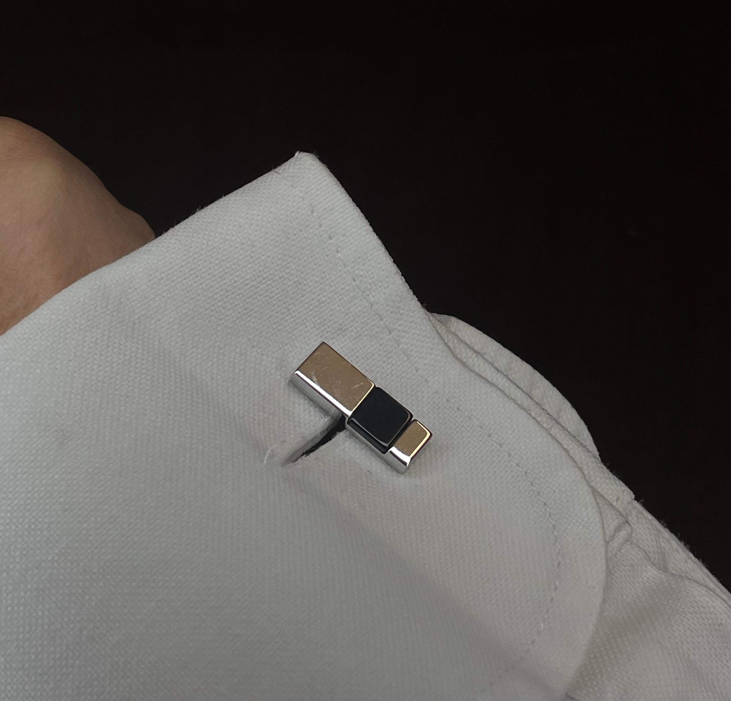 Timeless Cufflinks ONYX In New Condition For Sale In Monte-Carlo, MC