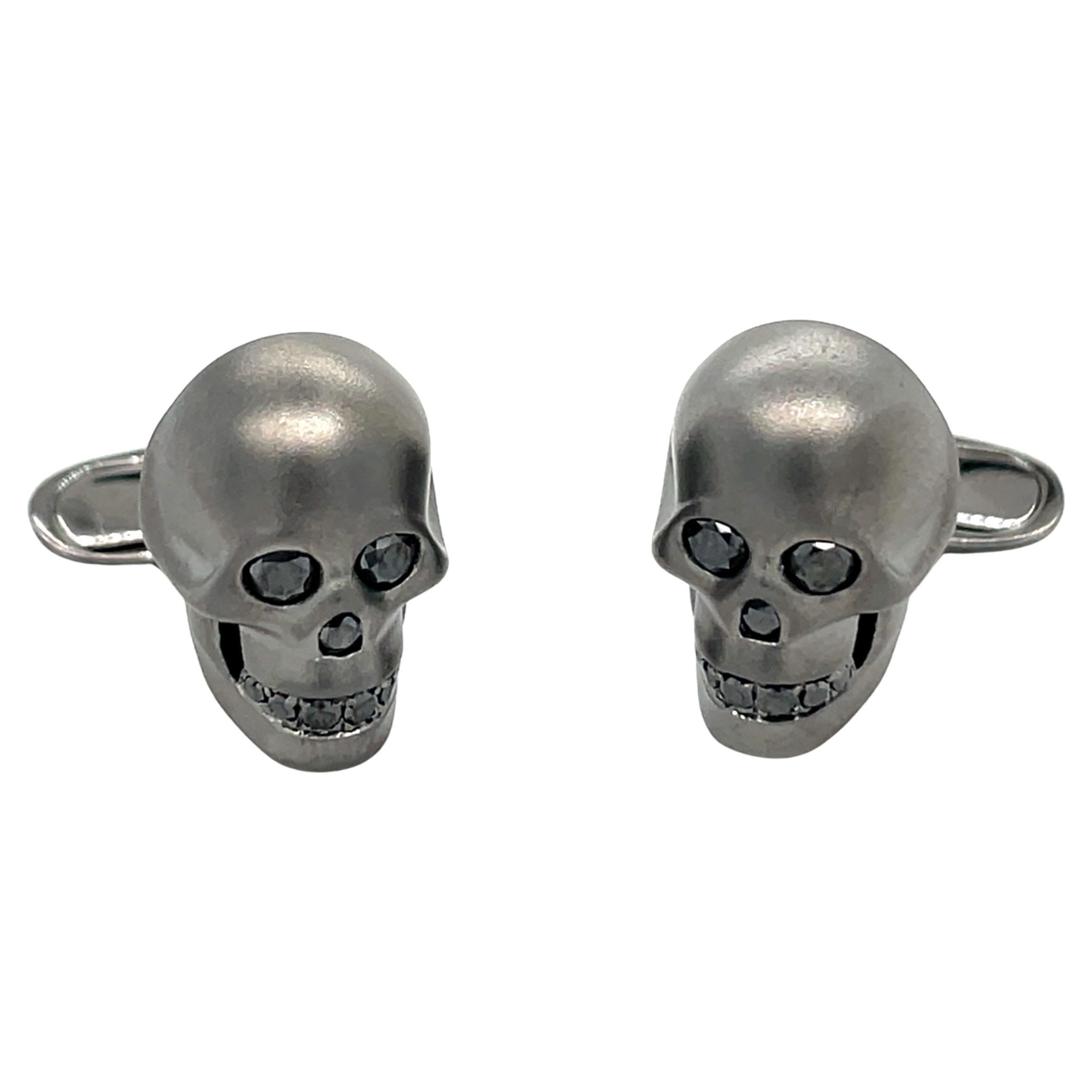 Zeitlose Manschettenknöpfe Totenkopf im Angebot