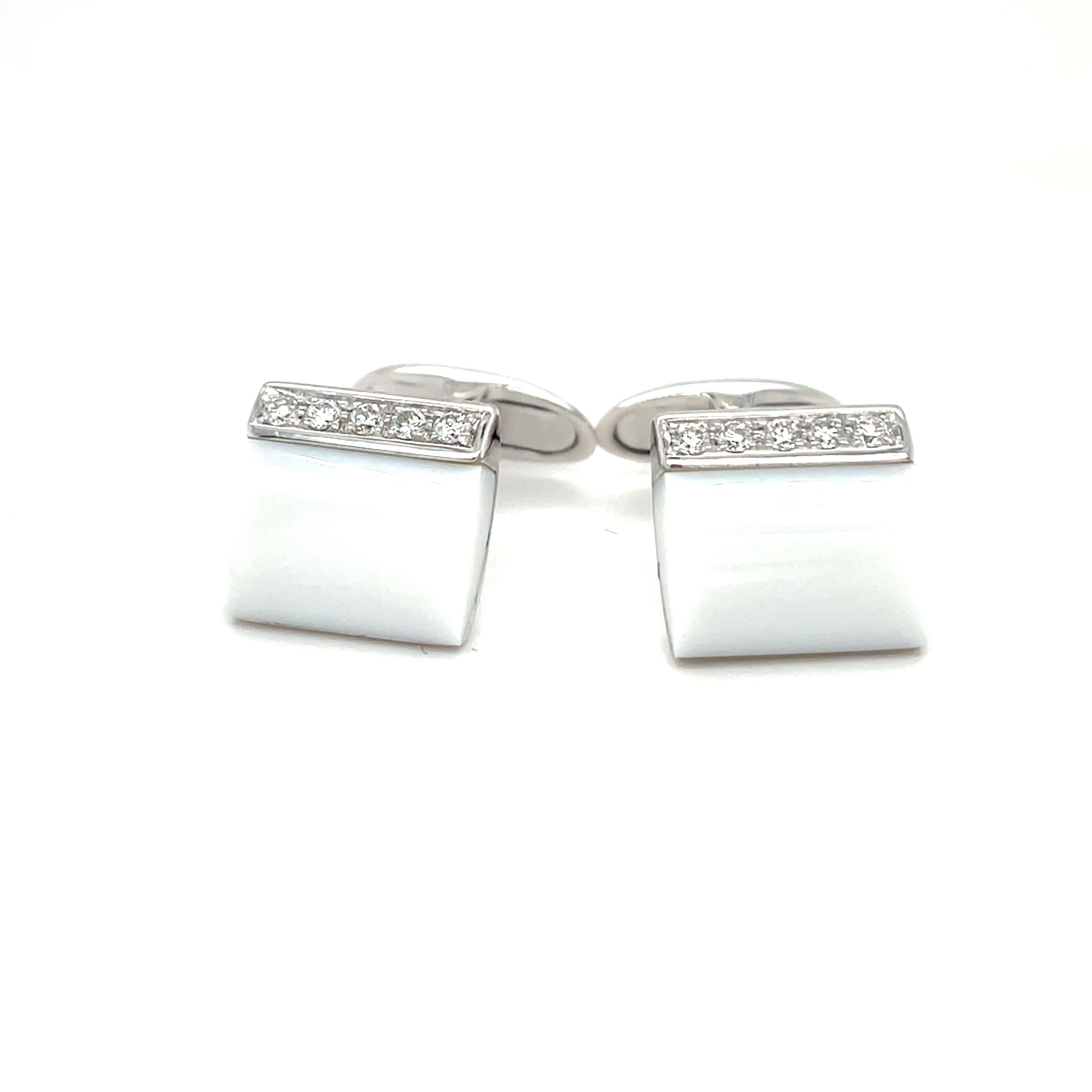 Timeless Cufflinks White Gold In New Condition For Sale In Monte-Carlo, MC
