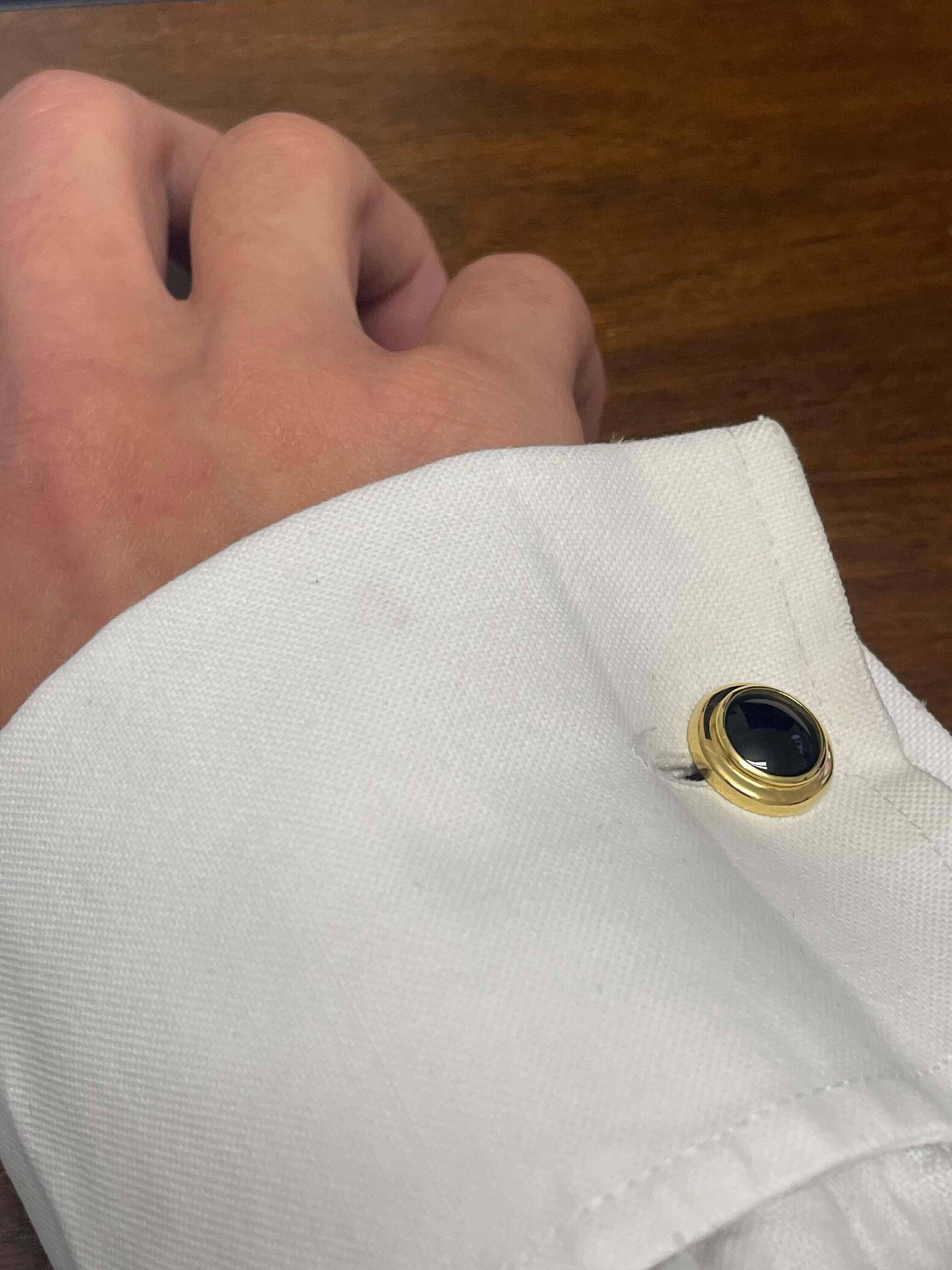 Timeless Cufflinks Yellow Gold In New Condition For Sale In Monte-Carlo, MC