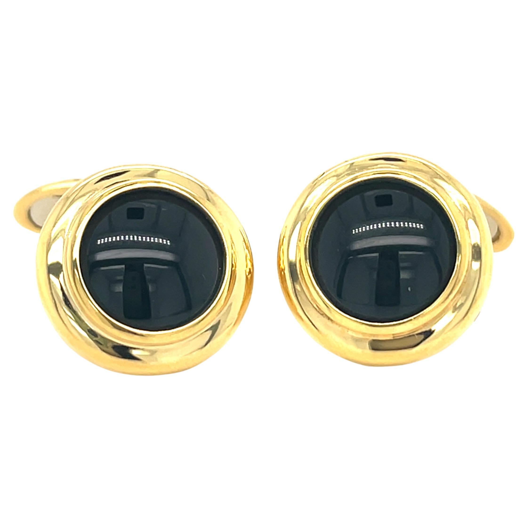Timeless Cufflinks Yellow Gold For Sale