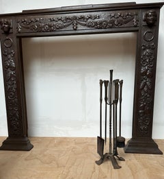 Timeless Design with Subtle Hand Forged Forms, Wrought Iron Fireplace Tools Set
