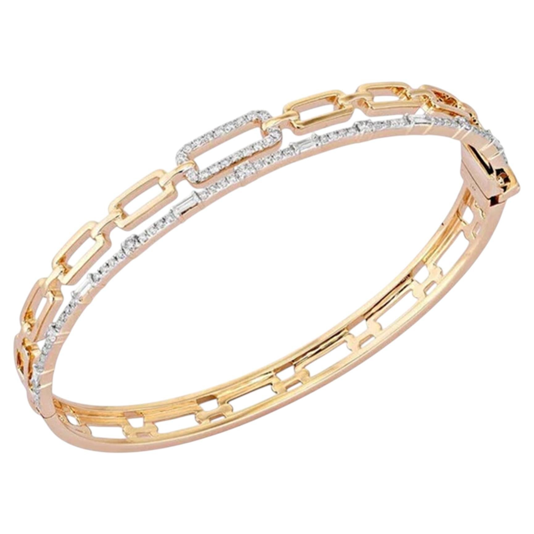 Timeless Diamond 14K (or 18k upon request) Yellow Gold Enchanted Bracelet