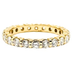 Anello da sposa con diamante senza tempo in oro giallo 14k