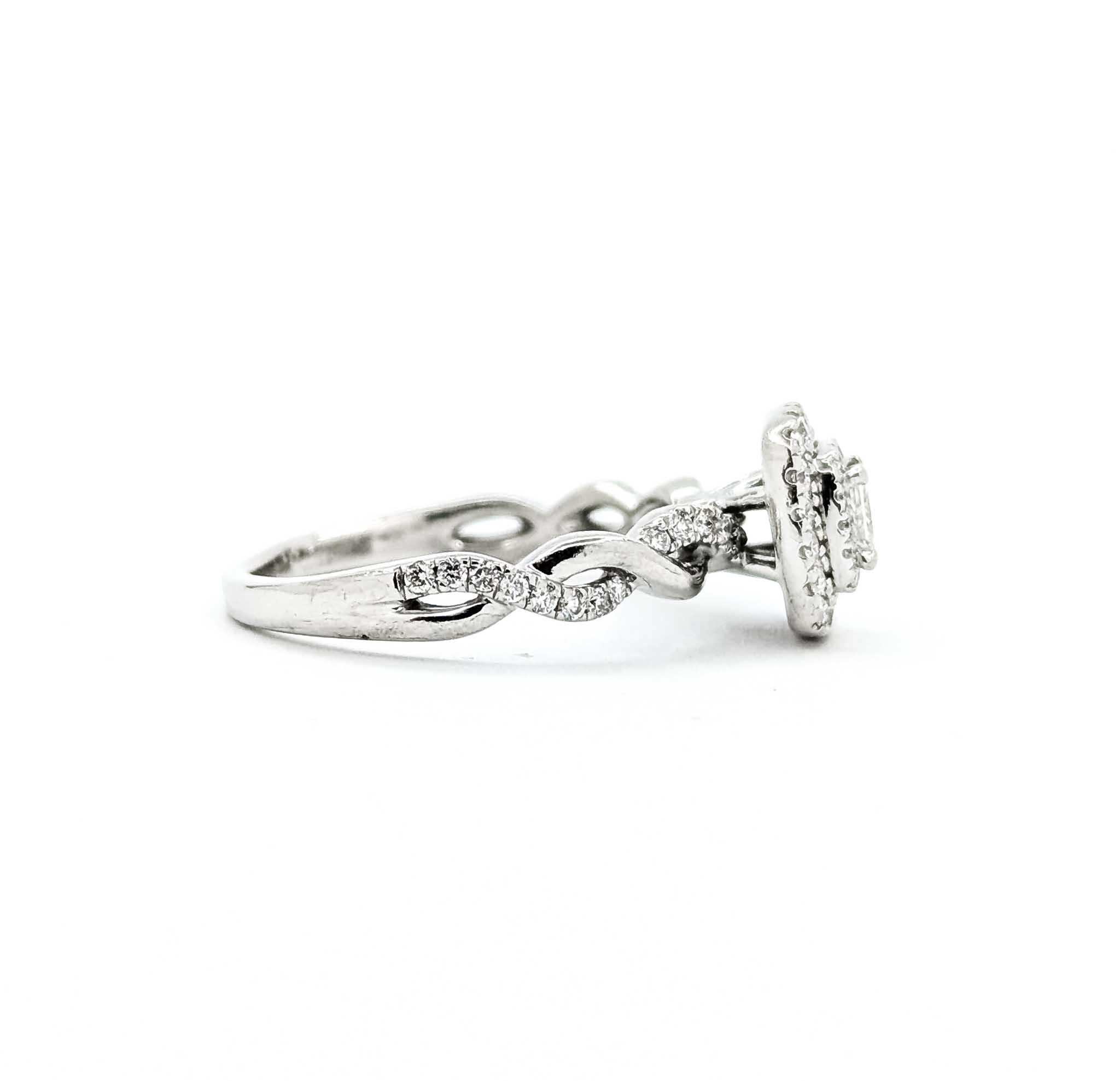 Elegance intemporelle du diamant en or blanc 10k en vente 1