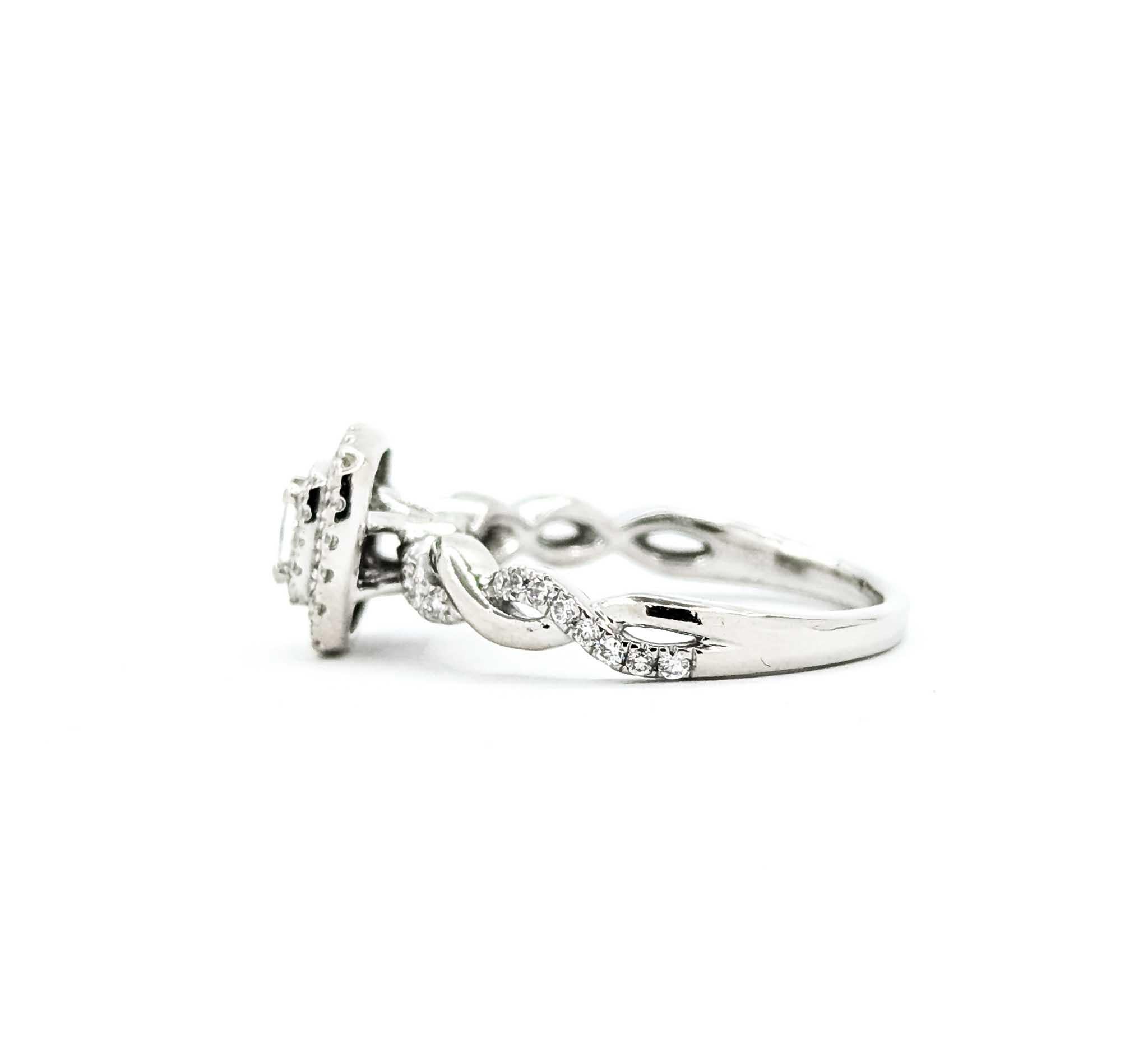 Elegance intemporelle du diamant en or blanc 10k en vente 3