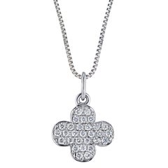 Collar Colgante Flor de Diamantes Intemporal
